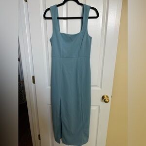 Show Me Your Mumu Eden Midi Dress in French Blue